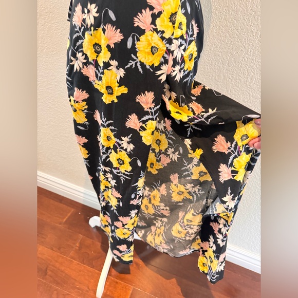 H&M Divided Floral Faux Wrap Maxi Dress – Size 4 - Picture 10 of 13